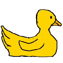 a yellow duck
