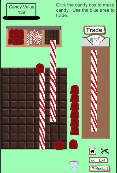 screenshot of Gumdrop Math in free play mode