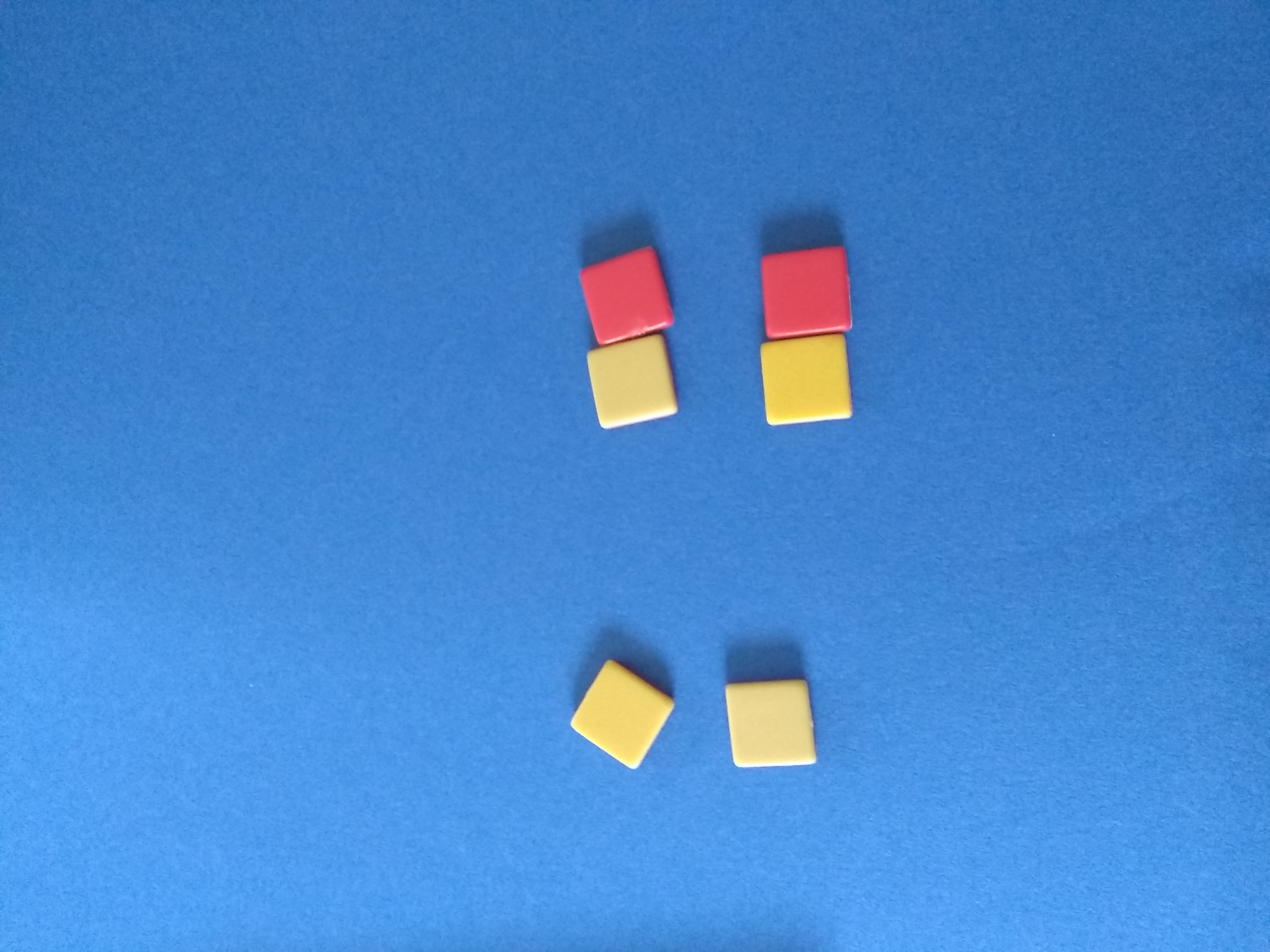 positive and negative counters to count (-) (+) (-) (+) (+) (+)