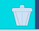 a cartoon trash can